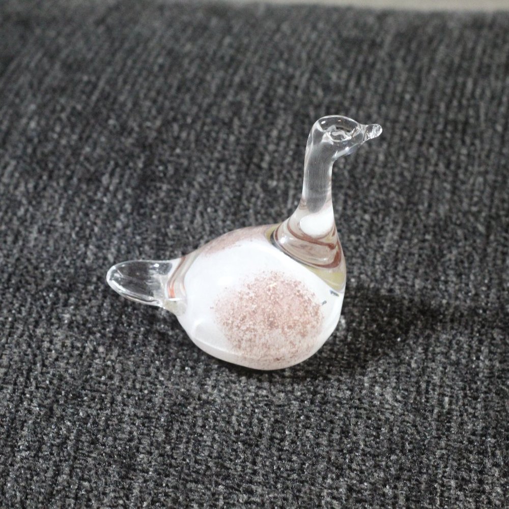 KASPAR BLEIKRISTALL SINGLE ART 24 % LEAD CRYSTAL BIRD PAPERWEIGHT